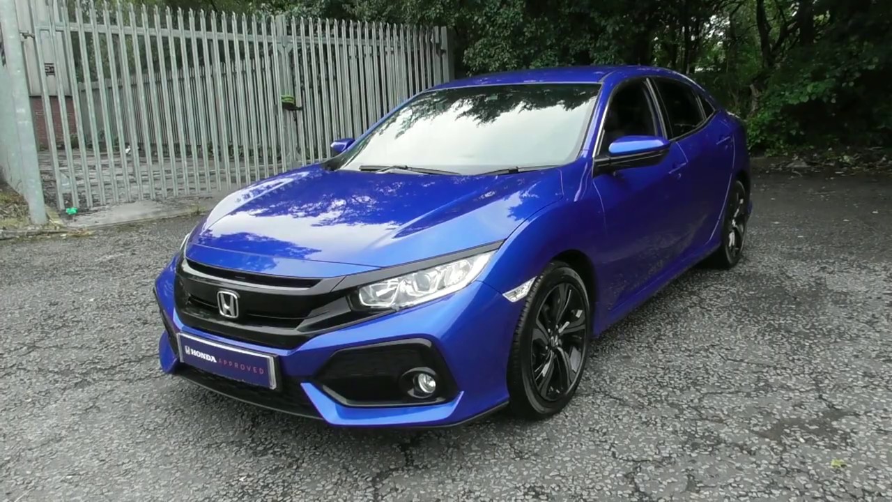 Honda CIVIC 1.0 SR finished in Brilliant Sporty Blue ,video walkaround