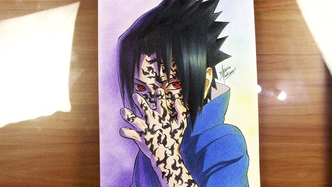 Desenho de sou sasuke uchiha pintado e colorido por Nelson7894 o