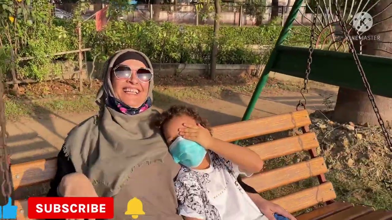 A small tour with my little family in one of the parks and streets of Mumbai جولة معنا