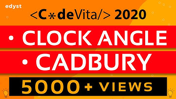 CodeVita 2020 Edyst Mock Test #1 Discussion | Clock Angle | Dole Out Cadbury |  Edyst