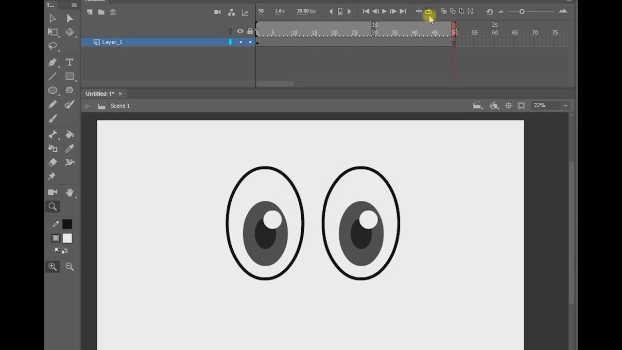 Simple Eye Blinking In Adobe Animate and Flash / Easy Method. - YouTube