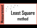 Measurements: least square method solved example-ايجاد معادلة خطية بين متغيرين