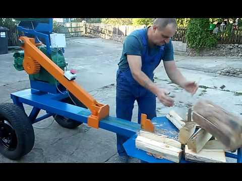Wideo: Łuparka Do Drewna (63 Zdjęcia): Cechy Urządzeń Automatycznych I Sprężynowych, Porównanie Modeli Stiletto I Typhoon