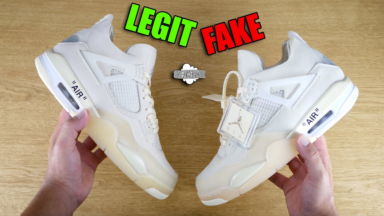 Sasom FYI  Real vs. Fake Off-White x Air Jordan 4 Retro