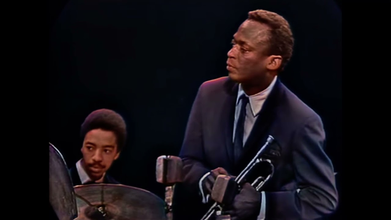 Miles Davis angry at Herbie Hancock (colorized)