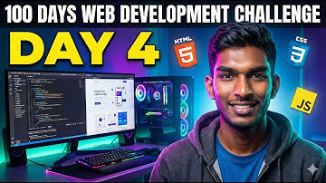 Day 4 of 100 Days Web Development Challenge | My Coding Journey Begins