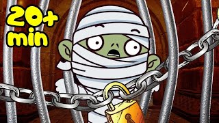 Baby Mummy Escape Room Challenge + Baby Zombie | Spooky Kids Songs Mega Compilation