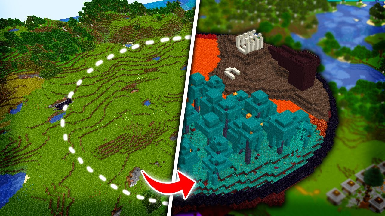 I Transformed the OVERWORLD into the NETHER in Minecraft Hardcore ...