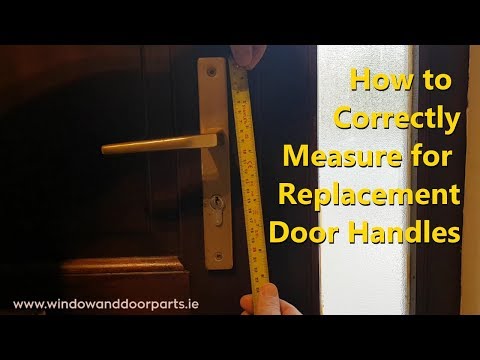 How to Correctly Measure for Replacement Door Handles