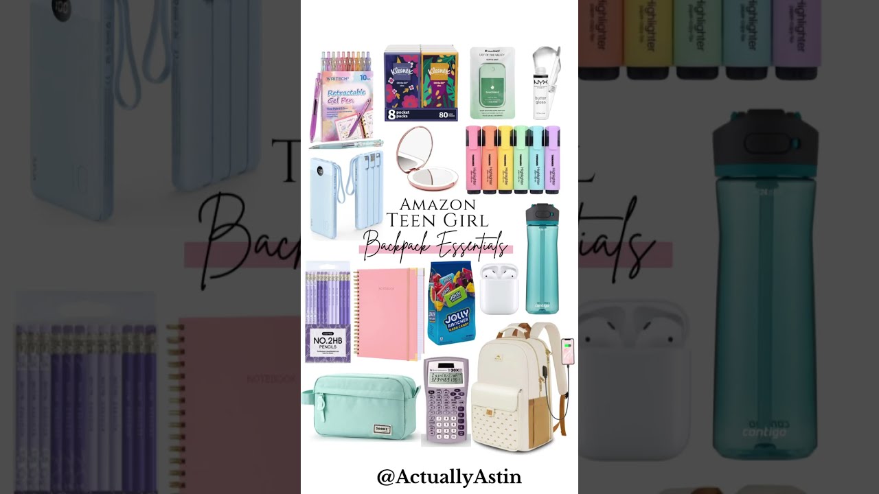 29 Backpack Essentials For Teen Girls Amazon Back To School Finds Backtoschool