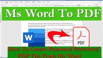 How To Create Password Protected PDF File In Ms Word| Ms Word Me PDF File And Password Kaise Lagaye