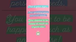 Stop Ignoring Your Needs - #shorts