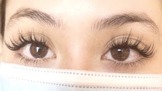 'Are those eyelash extensions?' Long thick curled eyelashes ☁️ ‧₊˚ // Very fast results!