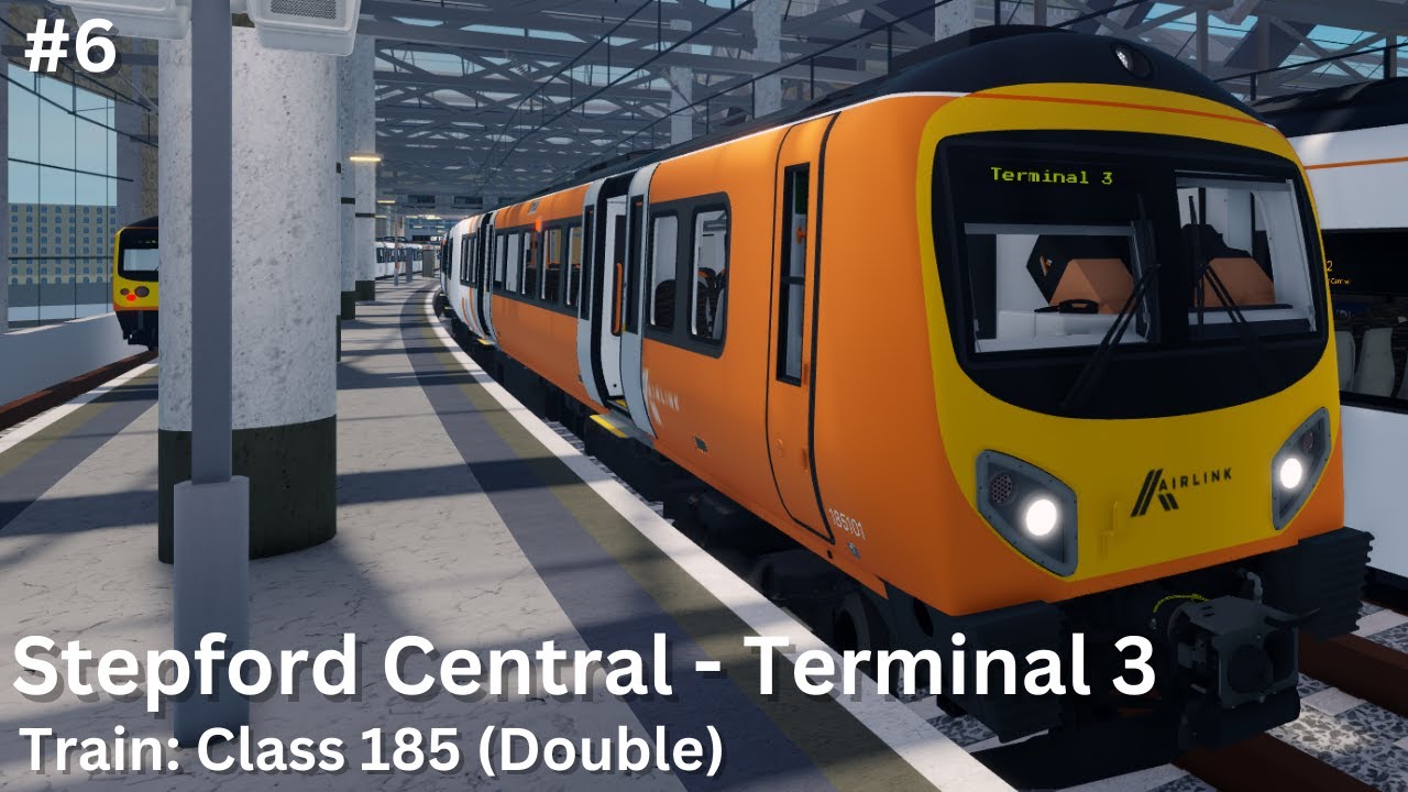 SCR | Stepford Central - Terminal 3 | R058 | class 185 (Double) - YouTube