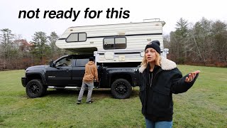 First 24 hours living in a TRUCK CAMPER