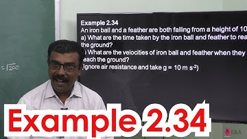 34.Physics | Kinematics | Example 2.34