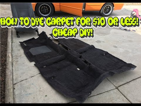 How to dye carpet for $10 or less! (Budget friendly DIY)