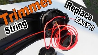 How to replace string trimmer line - Echo SRM 225 Speed Feed head