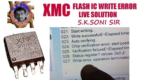 XMC FLASH MEMORY WRITE ERROR SOLUTION