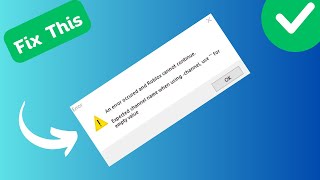 How to Fix Expected Channel Name Error in Roblox