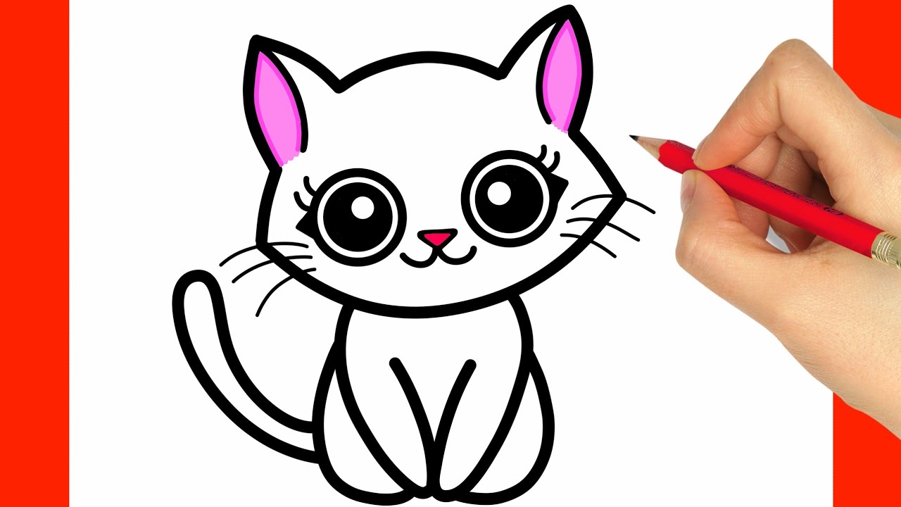 → Como desenhar um gato passo a passo: Tutorial de desenho fácil