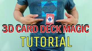 3D Card Deck Magic Tutorial Illusion