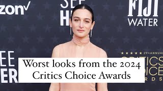 Worst looks from the Critics Choice Awards 2024 🫣