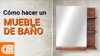 Cómo hacer un mueble de baño con espejo?  Carpinteria en Casa