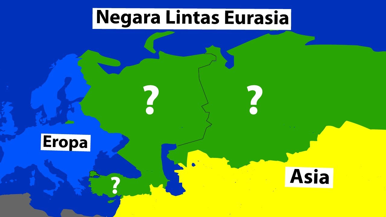 Benua asia dan eropa pada dasarnya menyatu, bentang alam pemisah kedua benua tersebut adalah