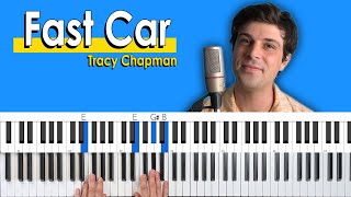 How To Play 'Fast Car' by Tracy Chapman [Piano Tutorial/Chords for Singing]