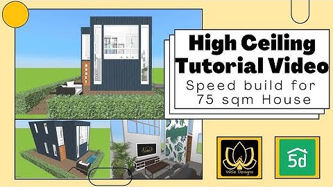Home Design 3D Tutorial: How to Create a High Ceiling and Speed build video of 75 SQM house