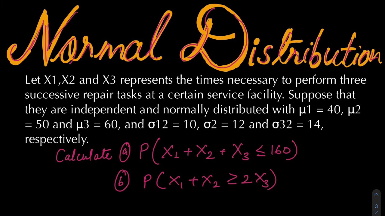 Normal distribution , Central Limit Theorem solved examples 2 YouTube