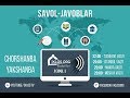 LIVE: Savol-javoblar (31.12.2017)