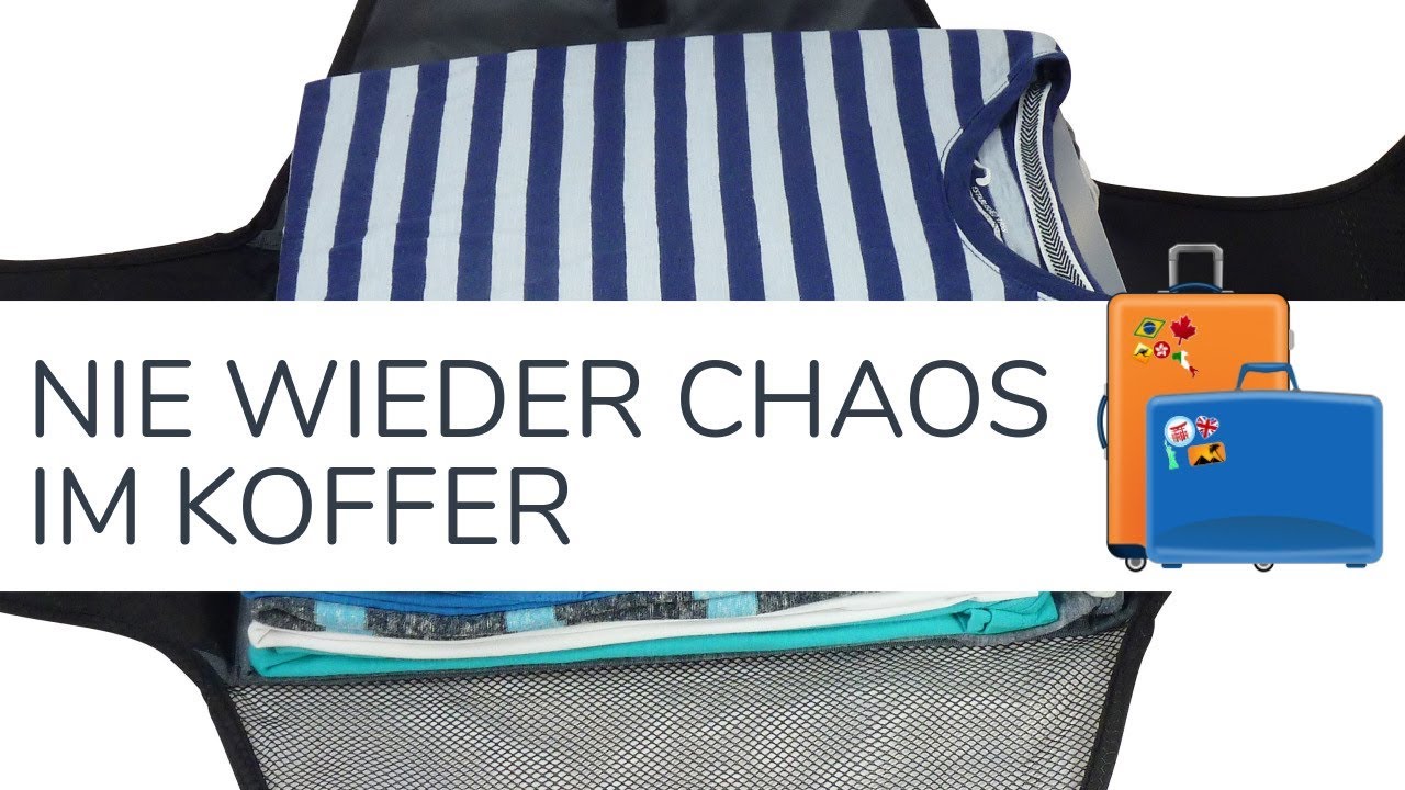 Nie wieder Chaos im Koffer - Hemdentasche / Kofferorganizer - Kleidung knitterfrei transportieren