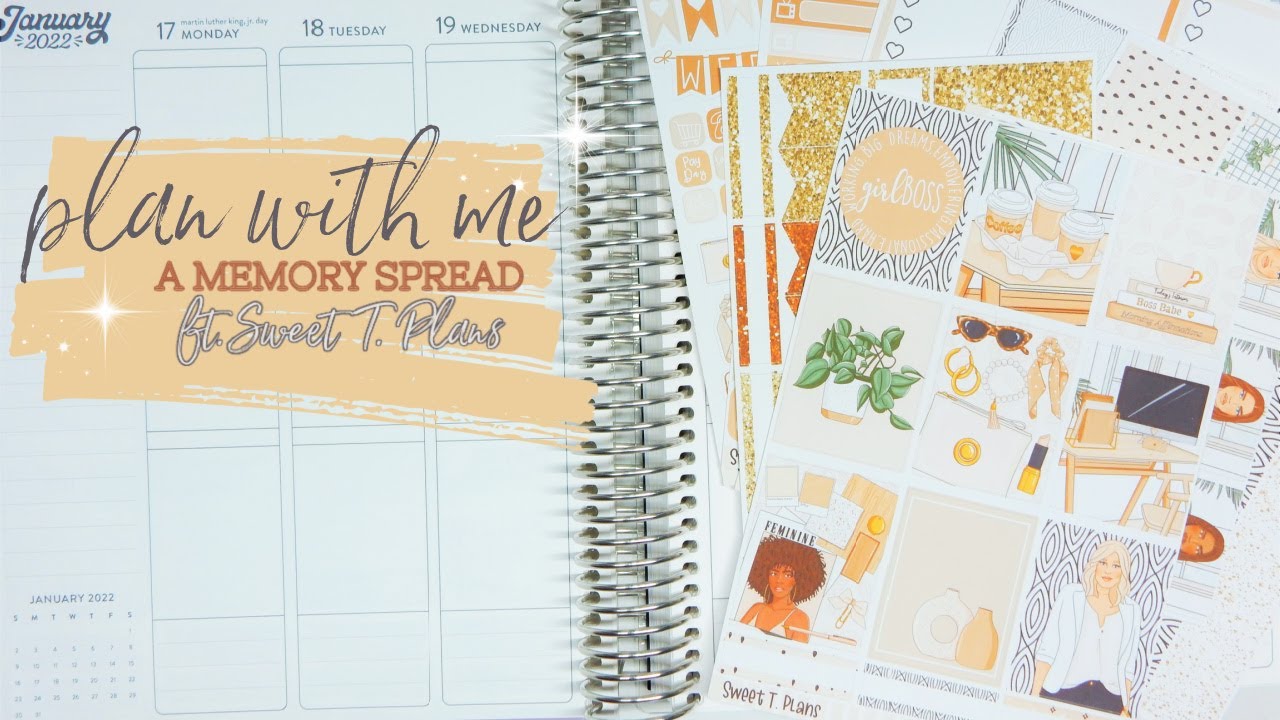 Memory Spread | Plan With Me ft. SweetTPlans | EC Vertical Life Planner