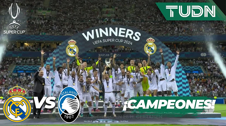 ¡REAL MADRID LEVANTA EL TROFEO DE LA SUPER CUP! | Real Madrid 2-0 Atalanta | UEFA Super Cup 2024 | T