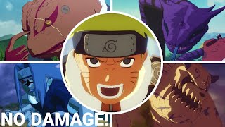 ALL BOSSES Naruto Ultimate Ninja Storm NO DAMAGE 4K