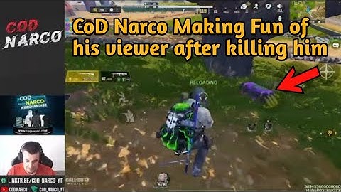 CoD Narco Making fun Of his Viewer after killing Him | CoD Narco Trolling his fan  @codnarco