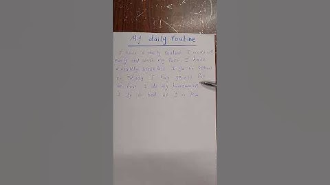 برجراف رابعة ابتدائى Your daily routine منهج جديد