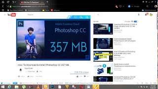 How to download adobe Photoshop cc 357 MB 2017