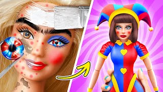 Barbie Was Adopted by Pomni?! 😱🤡 The Amazing Digital Circus Doll Makeover!