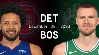 Pistons vs. Celtics Full Game Highlights | Dec. 28, 2023