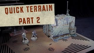 Quick Terrain Part 2- Blue Table Painting