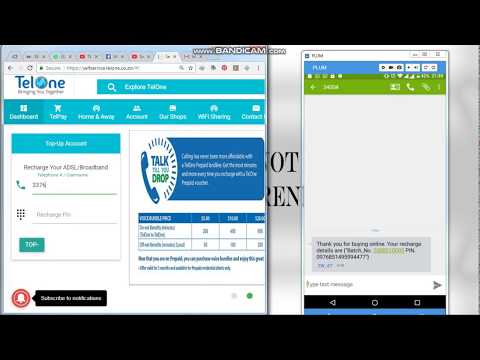 Recharge Telone ADSL Online