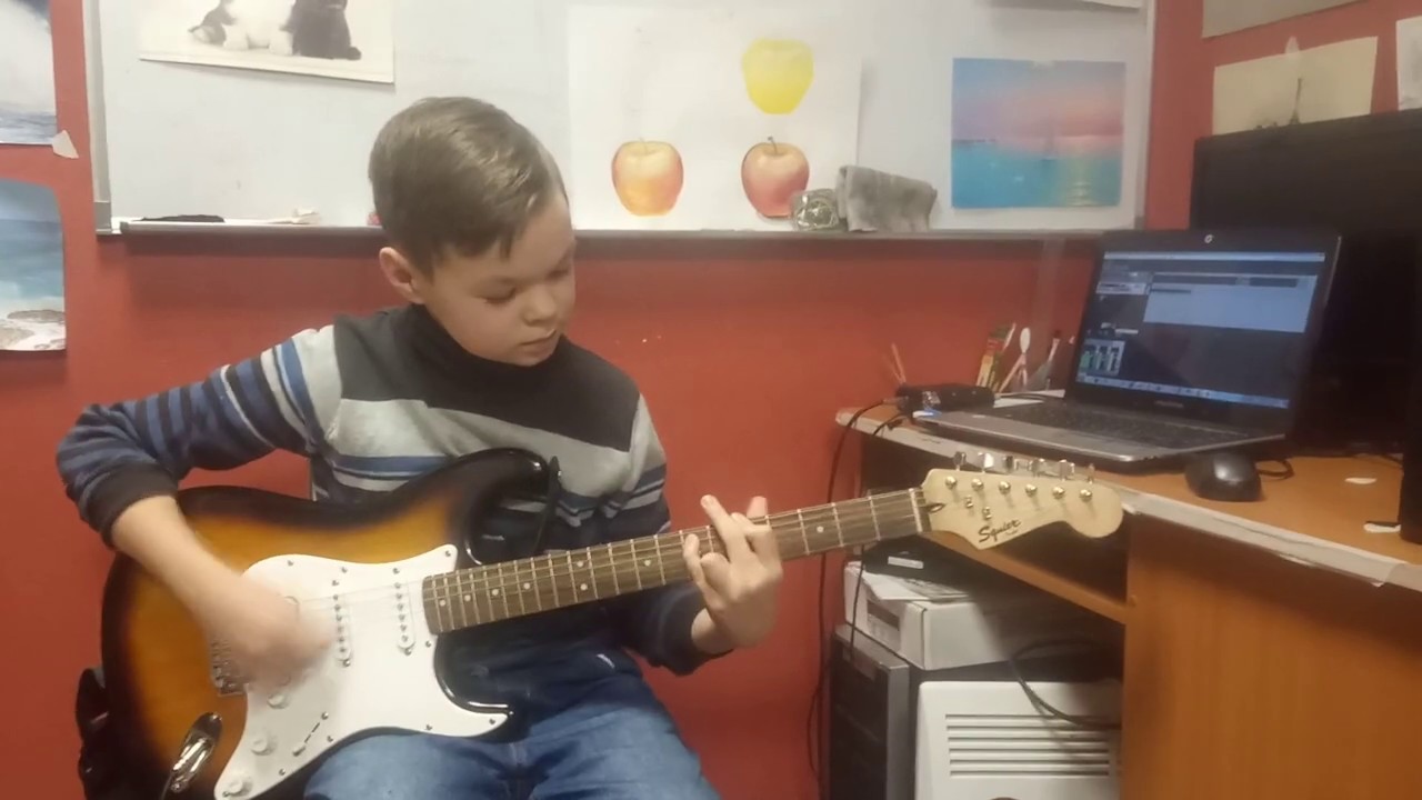Кирилл 10 лет.COVER 🎸 КиШ Жаль нет ружья - YouTube