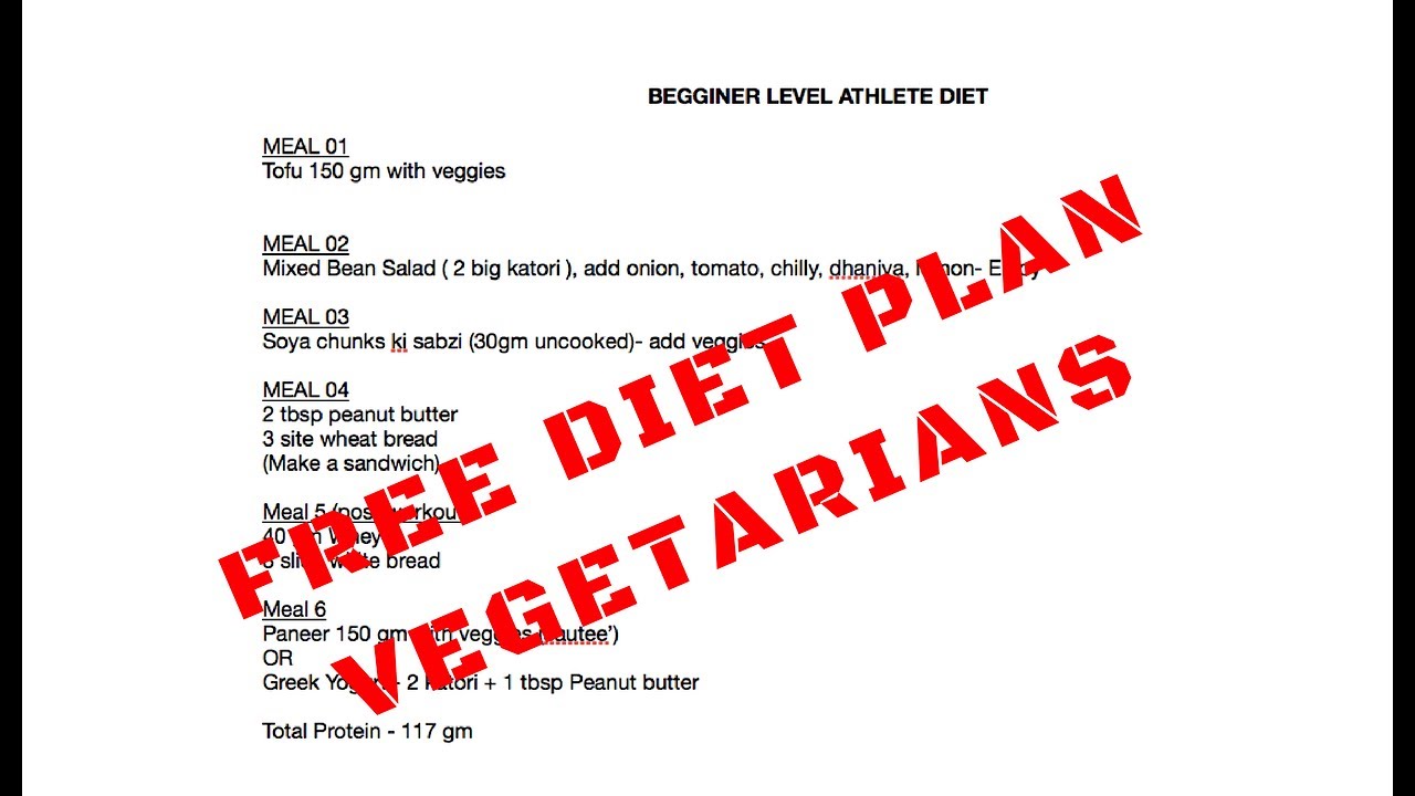 Gym Diet Chart