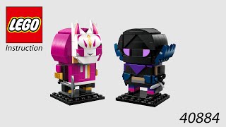 LEGO Instruction - BrickHeadz - 40884 - Drift & Raven Figures
