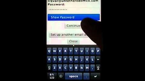 Blackberry Email Setup Tutorial