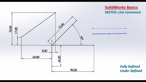 SolidWorks Basics - Sketch Line Command