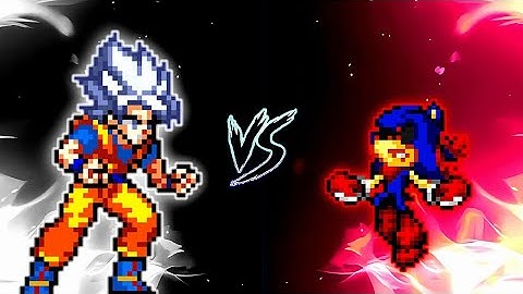 Son Goku DBS V4 OP (all form) VS Sonic exe V3 OP (all form) in Jump Force Mugen